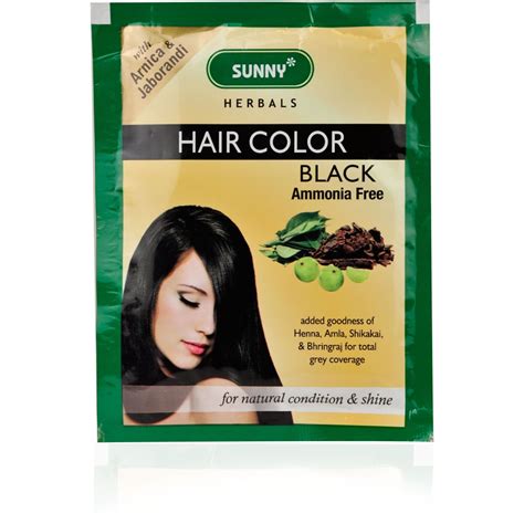 sunny hair colour black